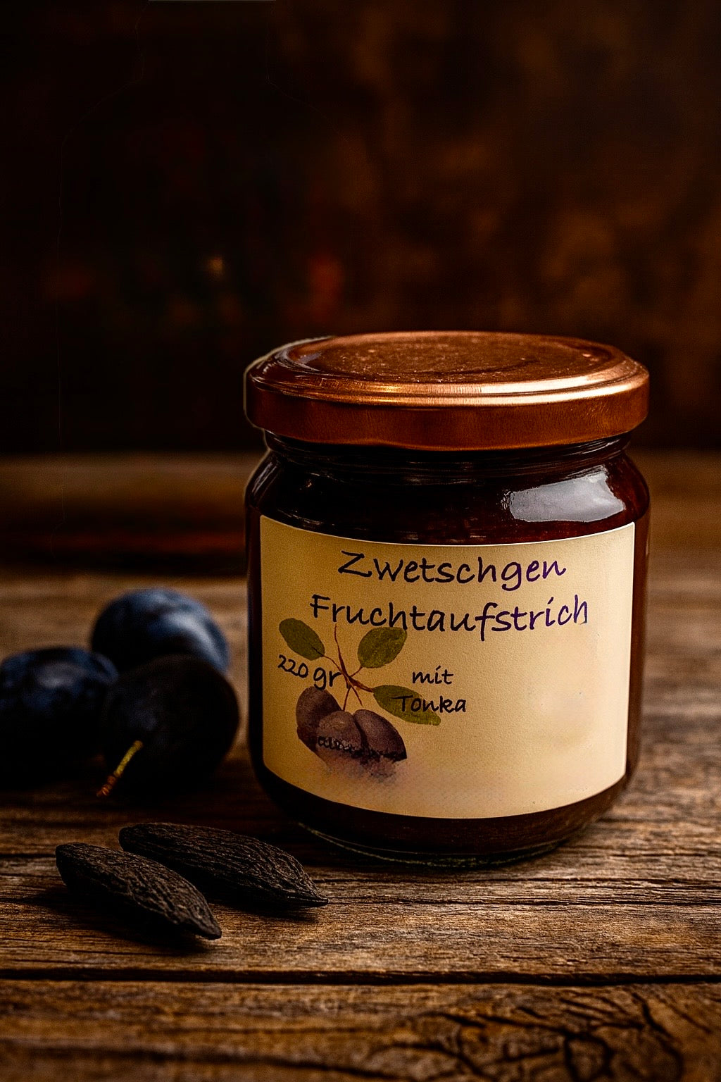 Zwetschgen Tonkabohnen Fruchtaufstrich