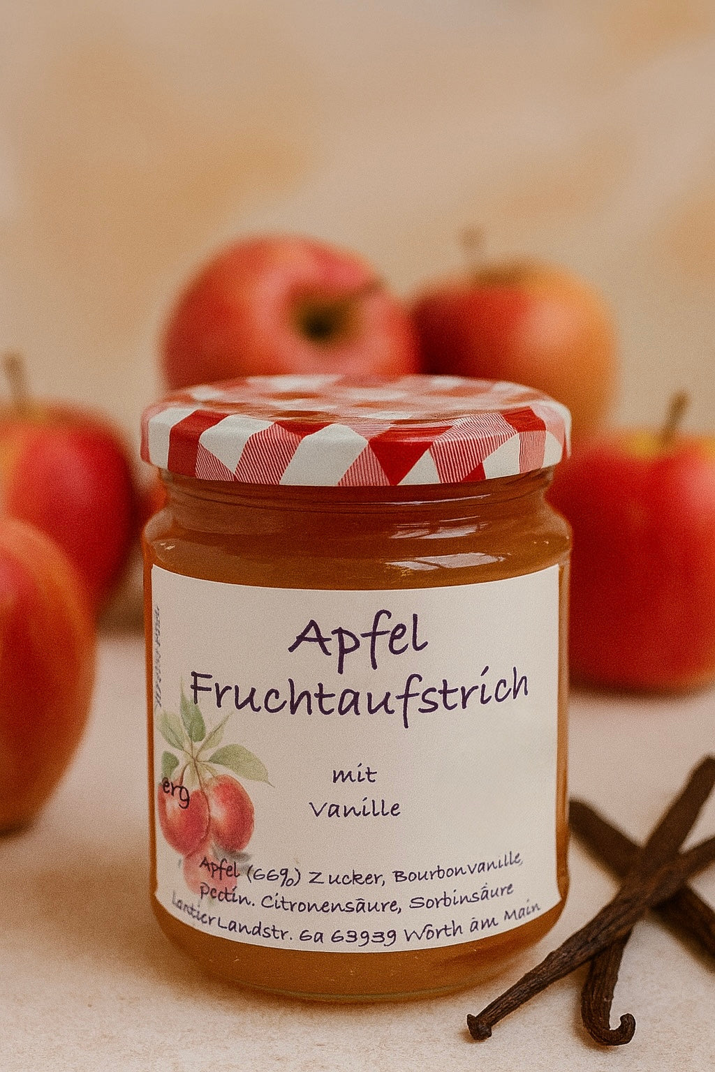 Apfel-Bourbonvanille-Fruchtaufstrich