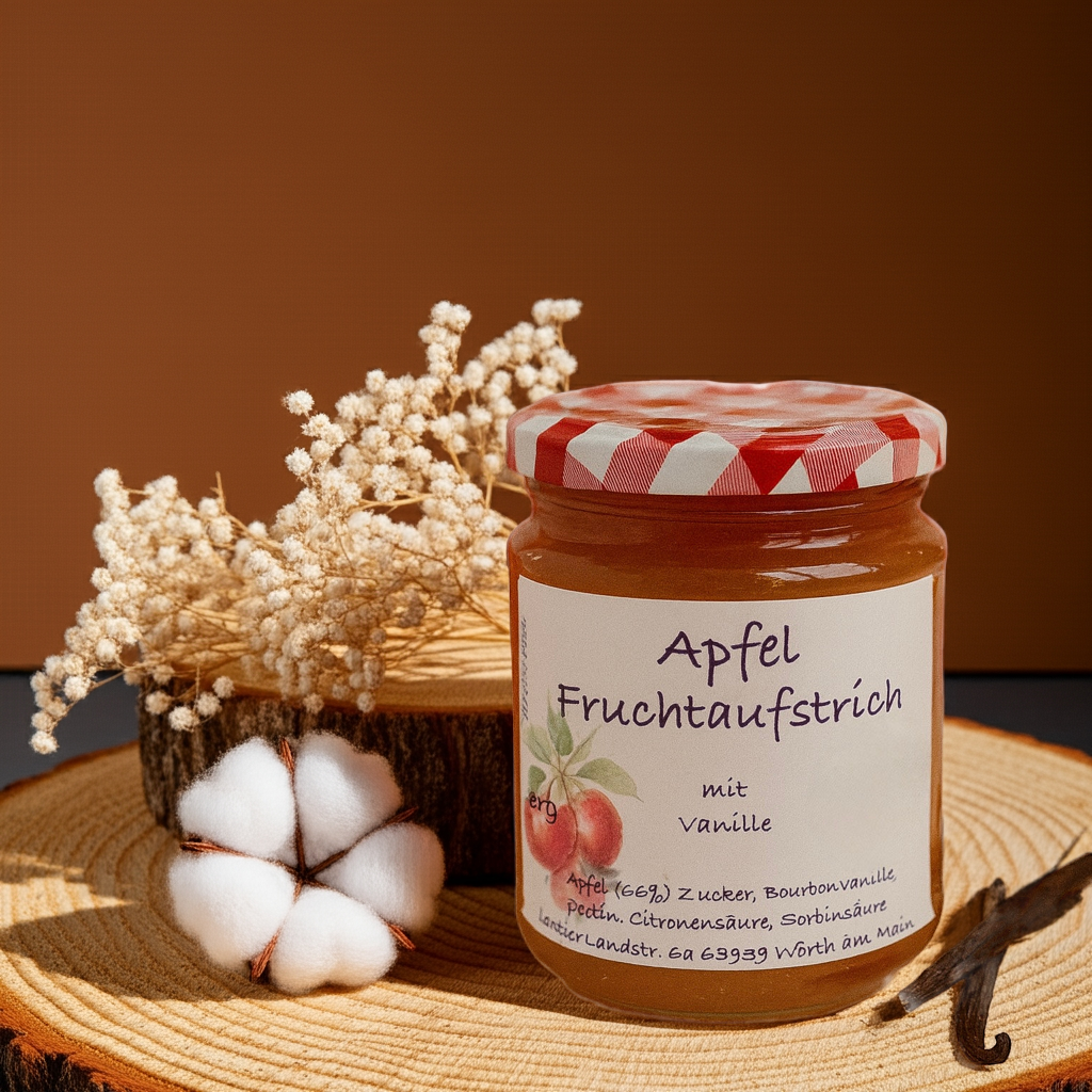 Apfel-Bourbonvanille-Fruchtaufstrich