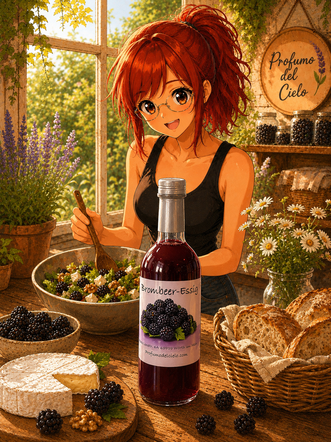 Premium Brombeer-Essig – Aromatischer Fruchtessig für Küche & Genuss