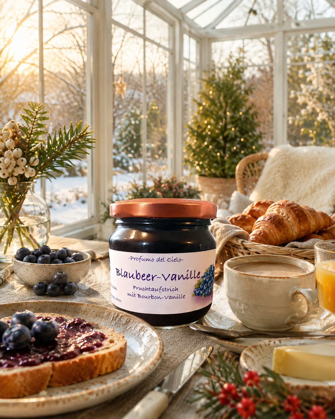 Blaubeer-Vanille Fruchtaufstrich – Handgemachter Genuss mit Bourbon-Vanille | Profumo del Cielo