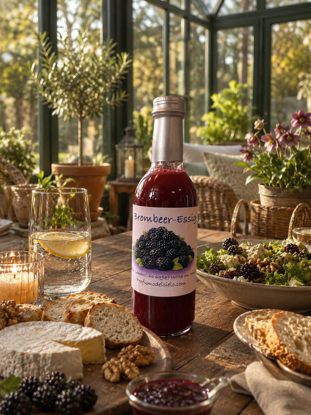 Premium Brombeer-Essig – Aromatischer Fruchtessig für Küche & Genuss