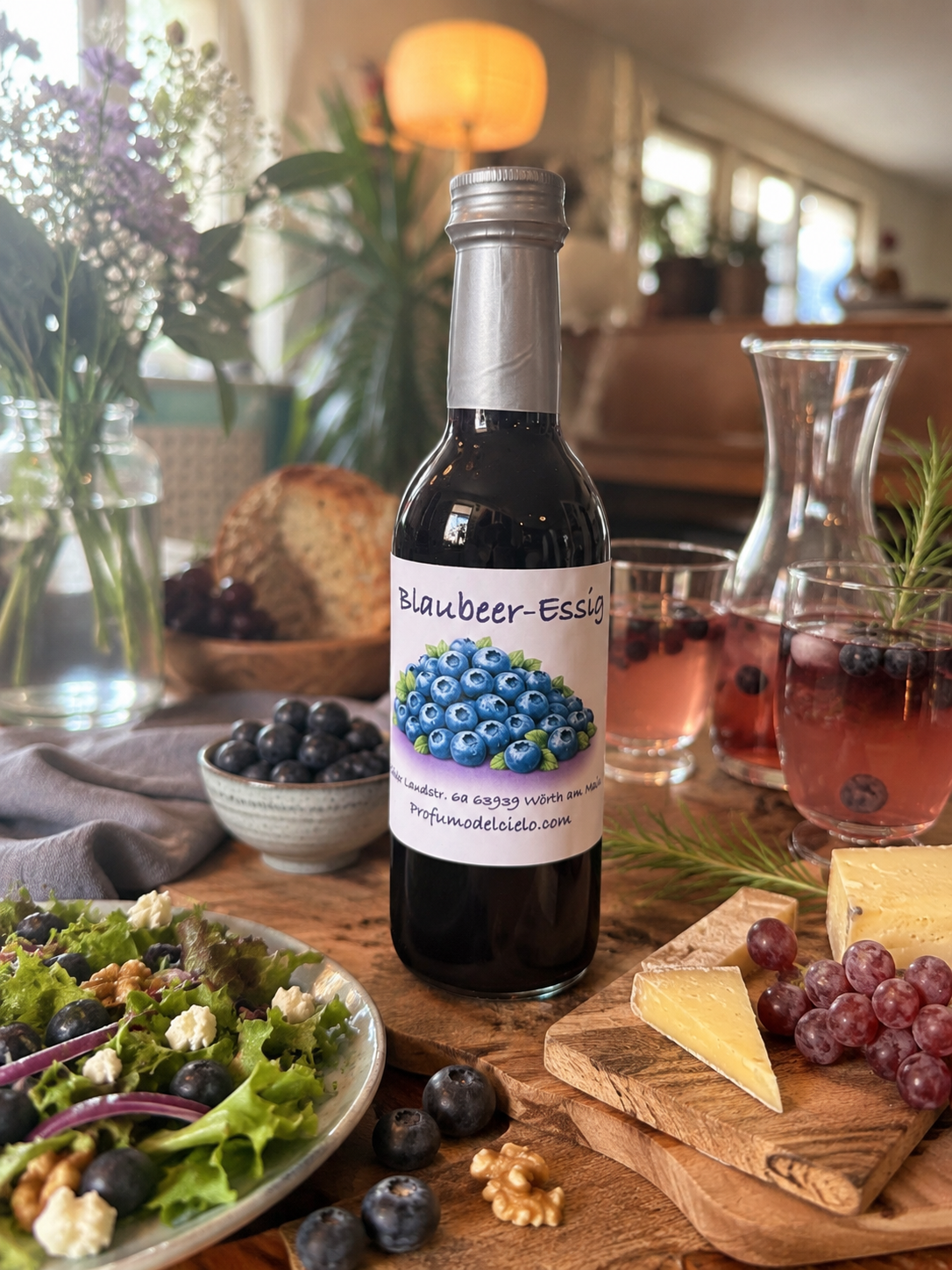 Blaubeer Fruchtessig – Fein aromatischer Essig für Salate & Getränke