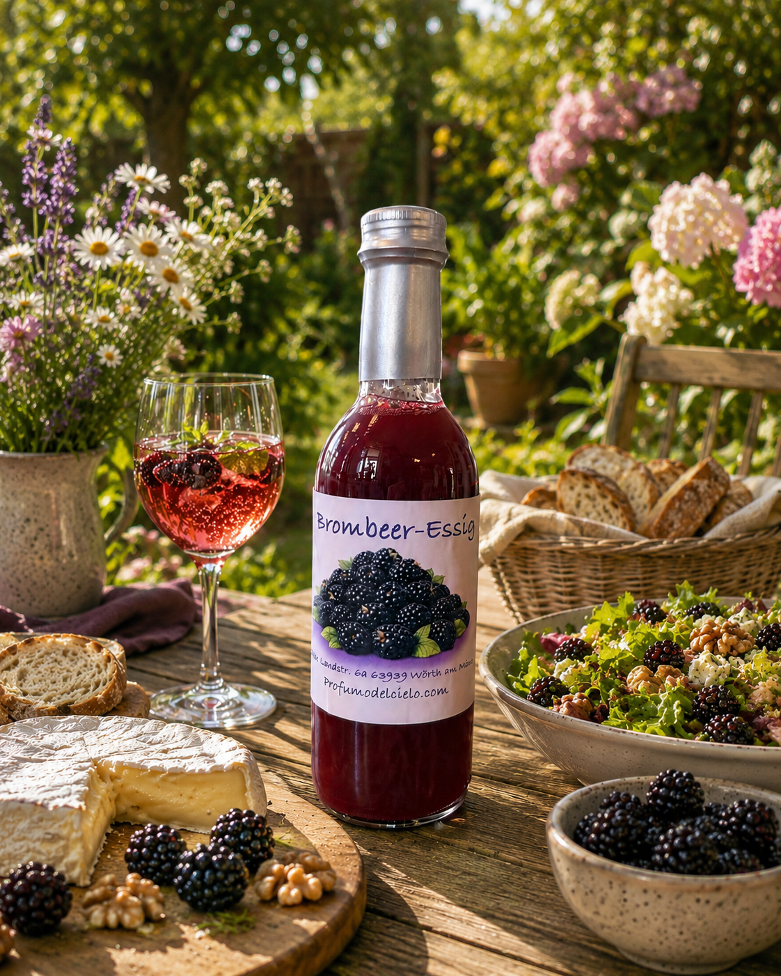 Premium Brombeer-Essig – Aromatischer Fruchtessig für Küche & Genuss