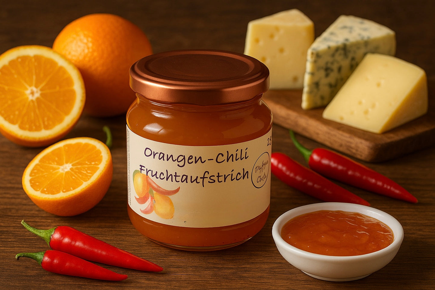 Orangen-Chili Fruchtaufstrich – Handgemacht, fruchtig & pikant