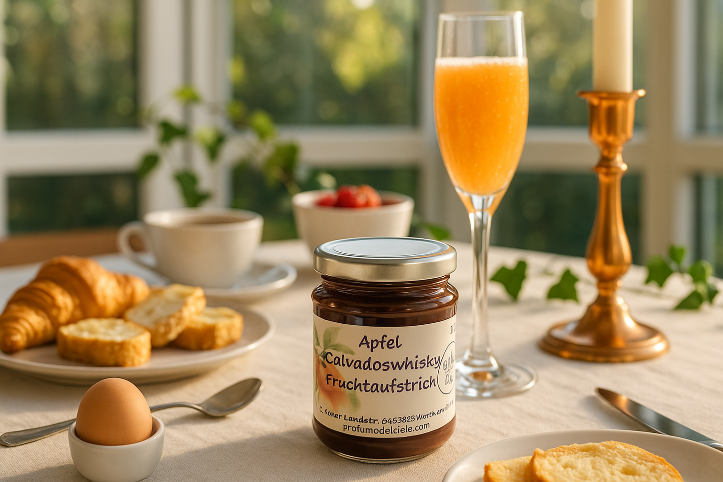 Apfel Calvados-Whisky Fruchtaufstrich – mit Whiskey im Calvadosfass gereift von Greg’s Distillers