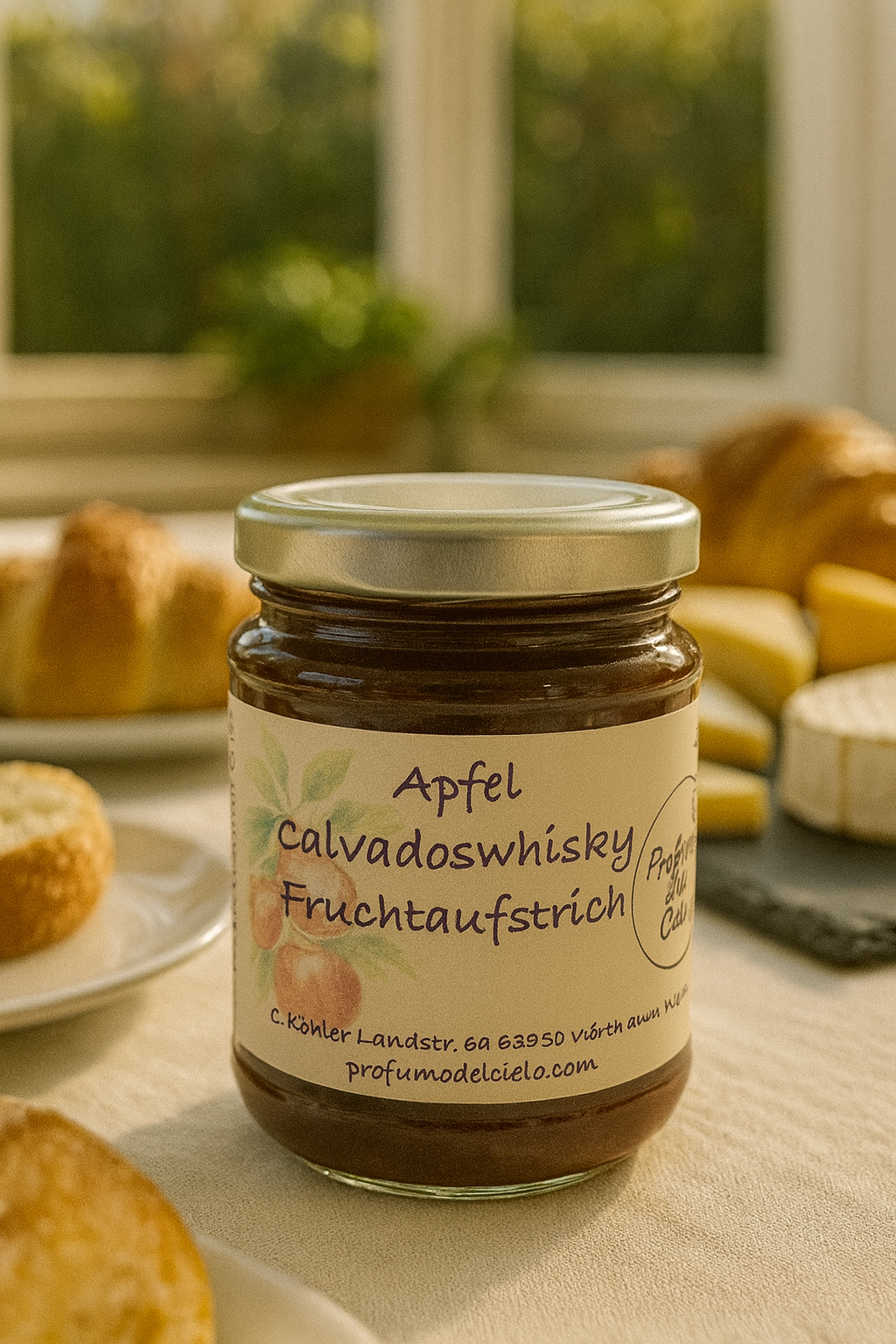 Apfel Calvados-Whisky Fruchtaufstrich – mit Whiskey im Calvadosfass gereift von Greg’s Distillers